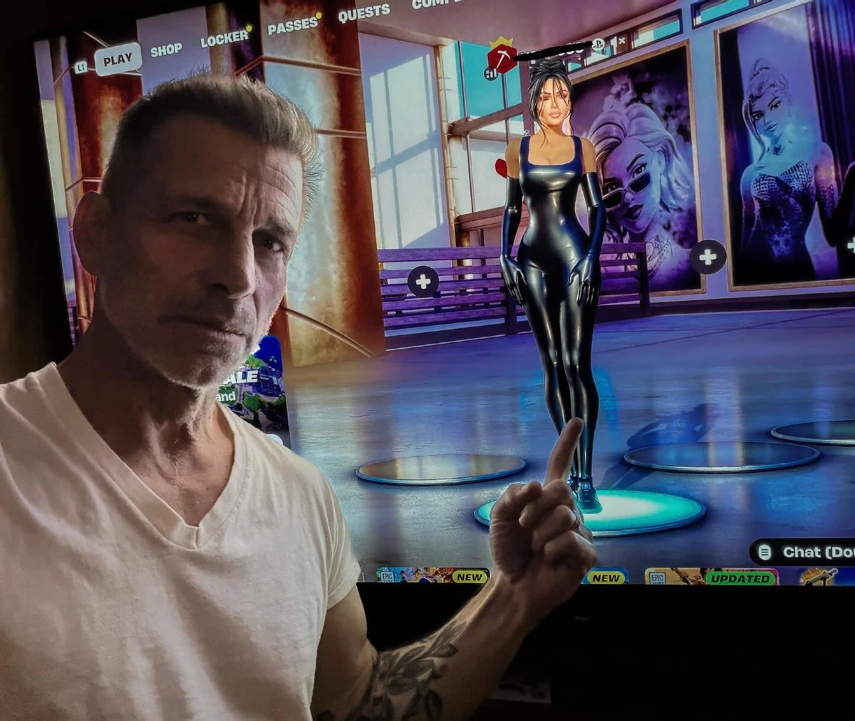 Зак Снайдер ворвался в Fortnite ради идеальной задницы Ким Кардашьян