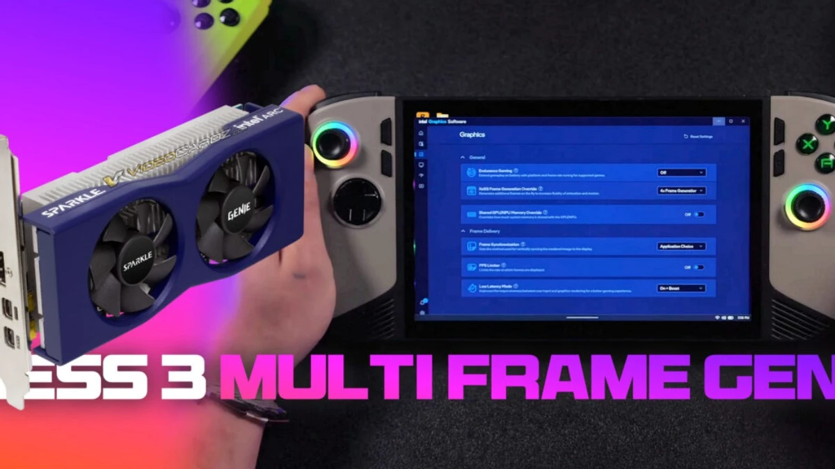 Мульти генерацию кадров Intel XeSS уже завели даже на бюджетной ARC A380