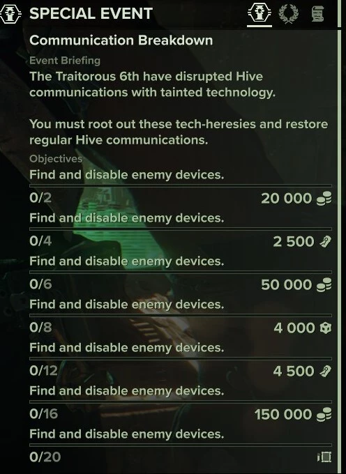 Специально событие Communication Breakdown началось в Warhammer 40,000: Darktide