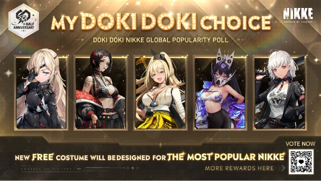 В Goddess of Victory: NIKKE стартовало событие-голосование Doki Doki NIKKE Global Popularity Poll В Goddess of Victory: NIKKE стартовало событие-голосование Doki Doki NIKKE Global Popularity Poll