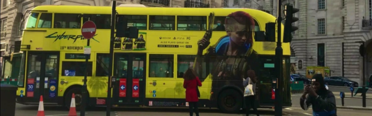 Баннер Cyberpunk 2077 за $2,5 миллиона появился на Тайм-сквер в Нью-Йорке Баннер Cyberpunk 2077 за $2,5 миллиона появился на Тайм-сквер в Нью-Йорке