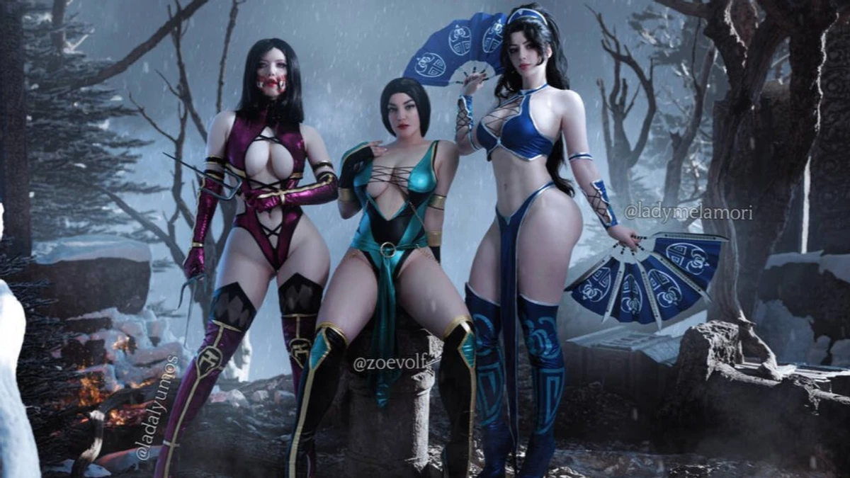 Очень-очень горячий косплей на воительниц из Mortal Kombat Очень-очень горячий косплей на воительниц из Mortal Kombat