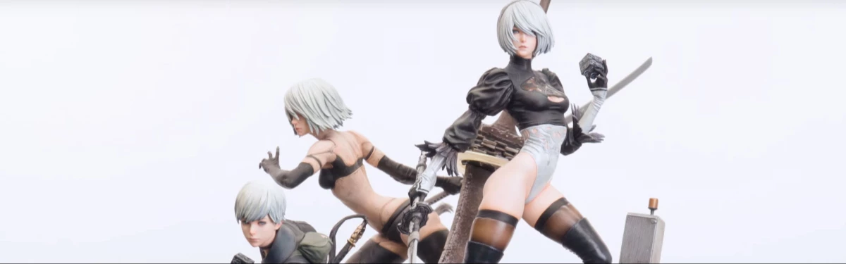 NieR: Automata - Великолепные фигурки 2B, A2 и 9S в масштабе 1/4 NieR: Automata - Великолепные фигурки 2B, A2 и 9S в масштабе 1/4