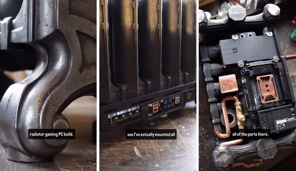 Гейминг в викторианском стиле — 50-килограммовый чугунный радиатор превратили в игровой ПК