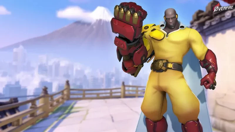 В рамках кроссовера Overwatch 2 и аниме One Punch Man Гэндзи косплеит Геноса В рамках кроссовера Overwatch 2 и аниме One Punch Man Гэндзи косплеит Геноса