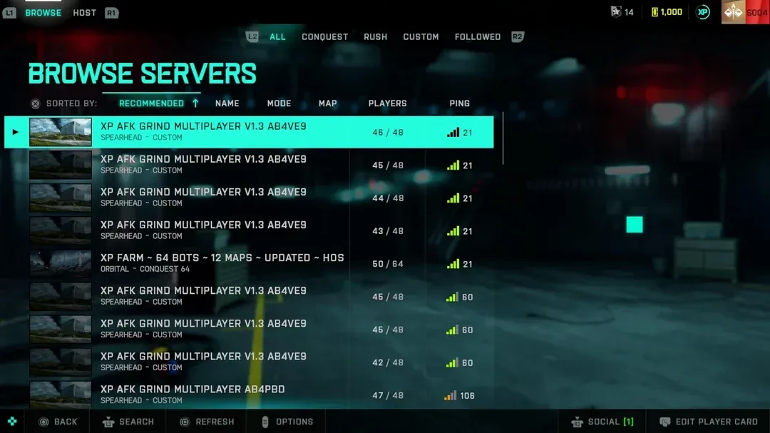 Battlefield 2042 переживает второе рождение, но в игре размножились AFK-серверы ради фарма боевого пропуска Battlefield 2042 переживает второе рождение, но в игре размножились AFK-серверы ради фарма боевого пропуска