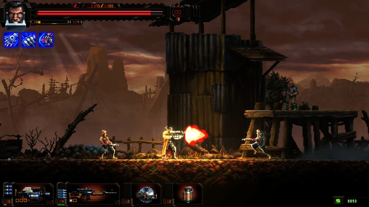 Анонсирован олдовый экшен Huntdown: Overtime в духе Робокопа и Contra: Hard Corps