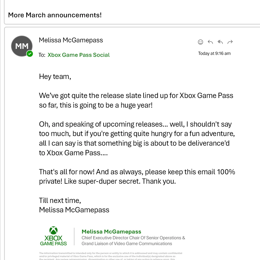 Kingdom Come: Deliverance 2 зальют в Xbox Game Pass уже в марте