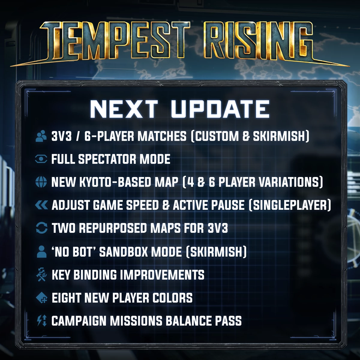 RTS Tempest Rising получит масштабное обновление игрового функционала RTS Tempest Rising получит масштабное обновление игрового функционала