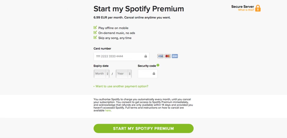 Как оплатить Spotify Premium, после того, как сервис приостановил продажу подписки в России Как оплатить Spotify Premium, после того, как сервис приостановил продажу подписки в России