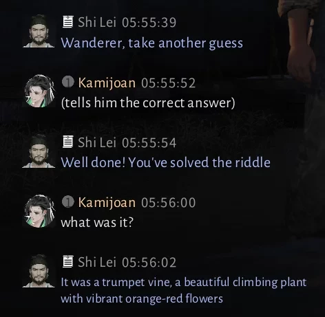  Игроки в Where Winds Meet нашли полезные хинты для диалогов с ИИ-NPC и разгадывания загадок