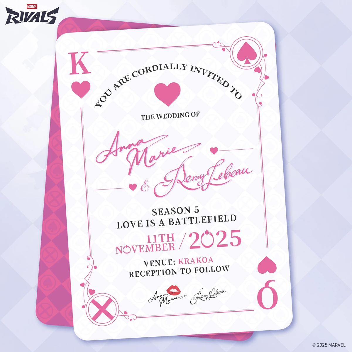 Пятый сезон Marvel Rivals с Шельмой и Гамбитом назвали «Любовь — это поле боя», трейлер 11 ноября