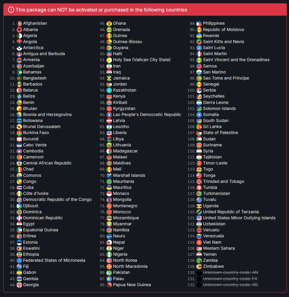 Русские, казахи и пингвины в пролете — Stellar Blade под Denuvo нельзя купить в Steam в 130 странах, а Shift Up и не в курсе Русские, казахи и пингвины в пролете — Stellar Blade под Denuvo нельзя купить в Steam в 130 странах, а Shift Up и не в курсе