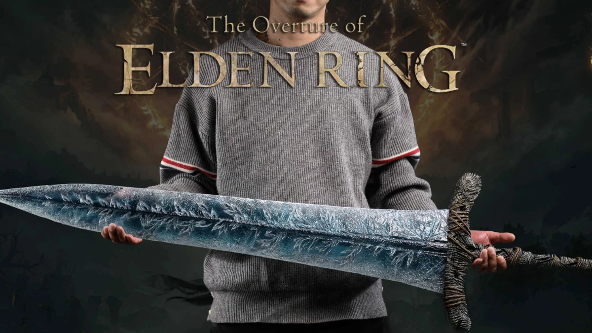 А вот кому полутораметровую реплику Великого меча темной луны из Elden Ring А вот кому полутораметровую реплику Великого меча темной луны из Elden Ring