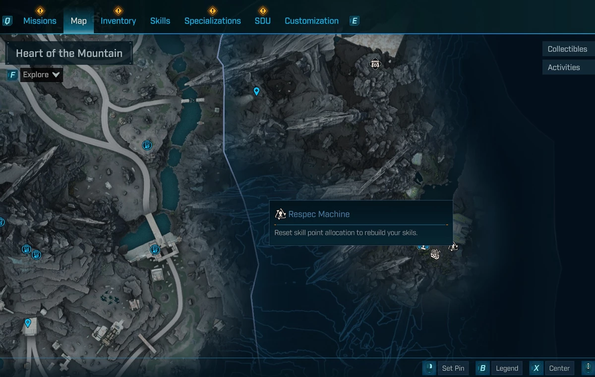 Как сбросить скиллы и очки специализации в Borderlands 4