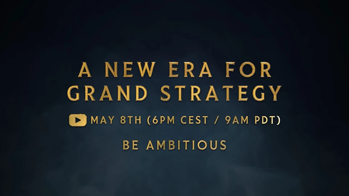 Восьмого мая Paradox Interactive представит миру новую глобальную стратегию