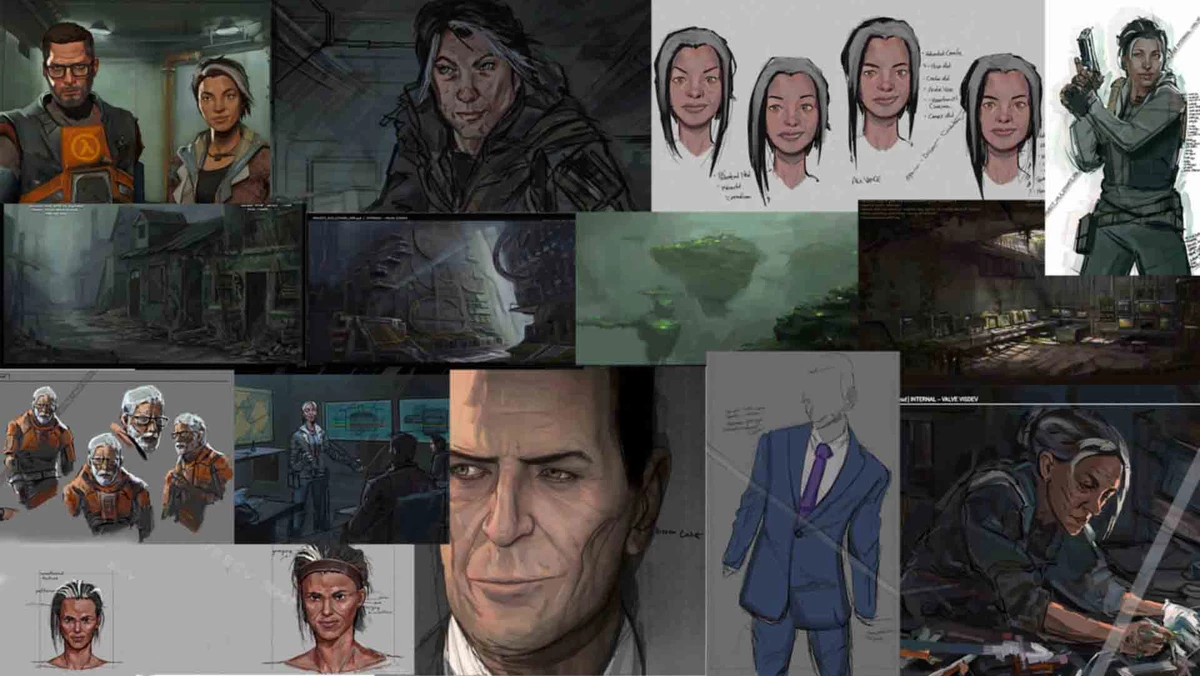 Как утверждается, в Сети появились концепты Half-Life 3