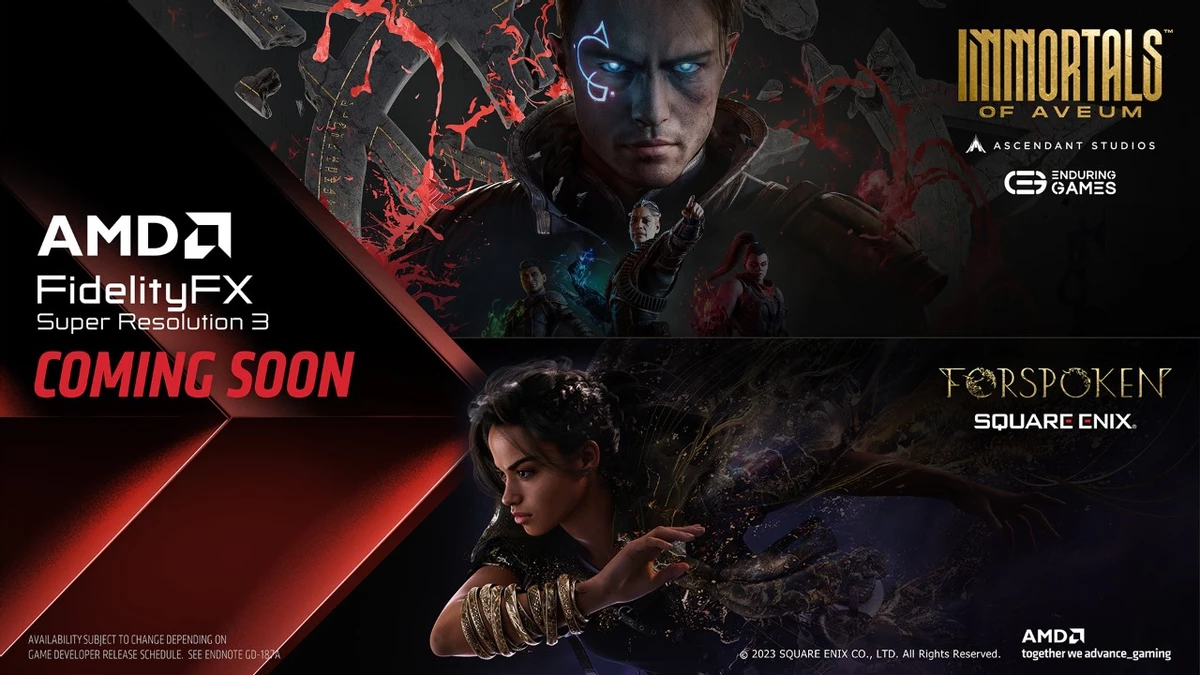 AMD FSR 3 работает на любых видеокартах и первым делом посетит Forspoken и Immortals of Aveum AMD FSR 3 работает на любых видеокартах и первым делом посетит Forspoken и Immortals of Aveum