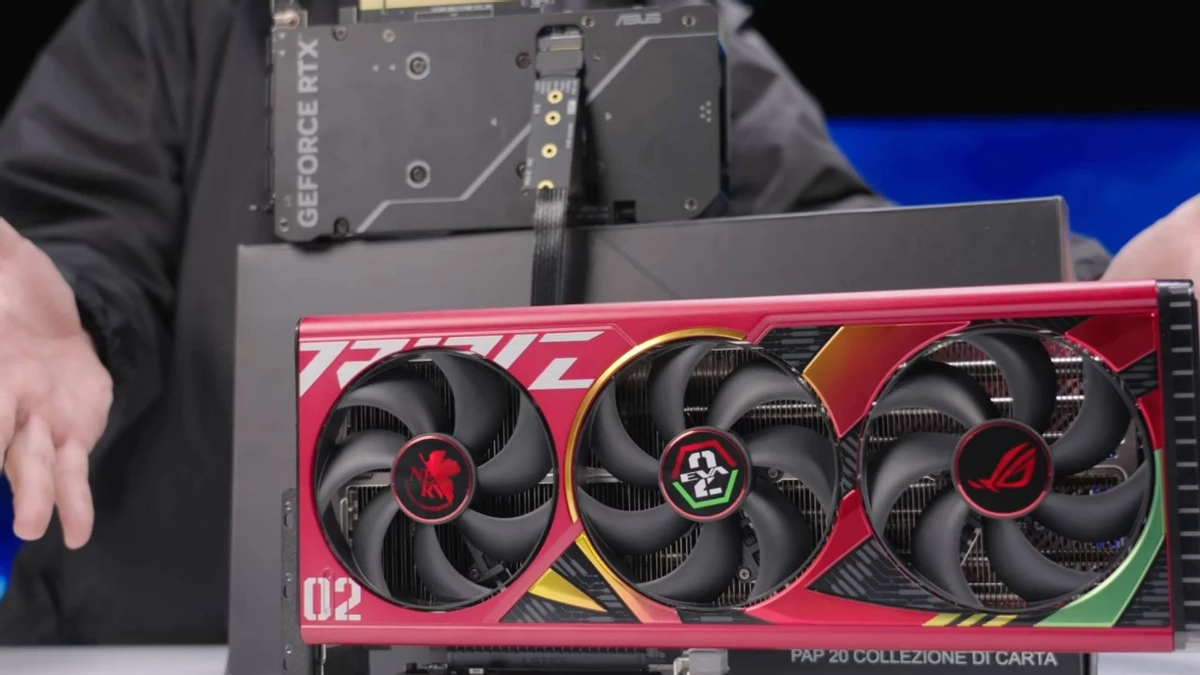ASUS подключили RTX 4090 в слот M.2 на RTX 4060 Ti ASUS подключили RTX 4090 в слот M.2 на RTX 4060 Ti