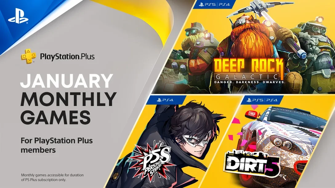 Deep Rock Galactic, DiRT 5 и Persona 5 Strikers в январской подборке бесплатных игр PS Plus Deep Rock Galactic, DiRT 5 и Persona 5 Strikers в январской подборке бесплатных игр PS Plus