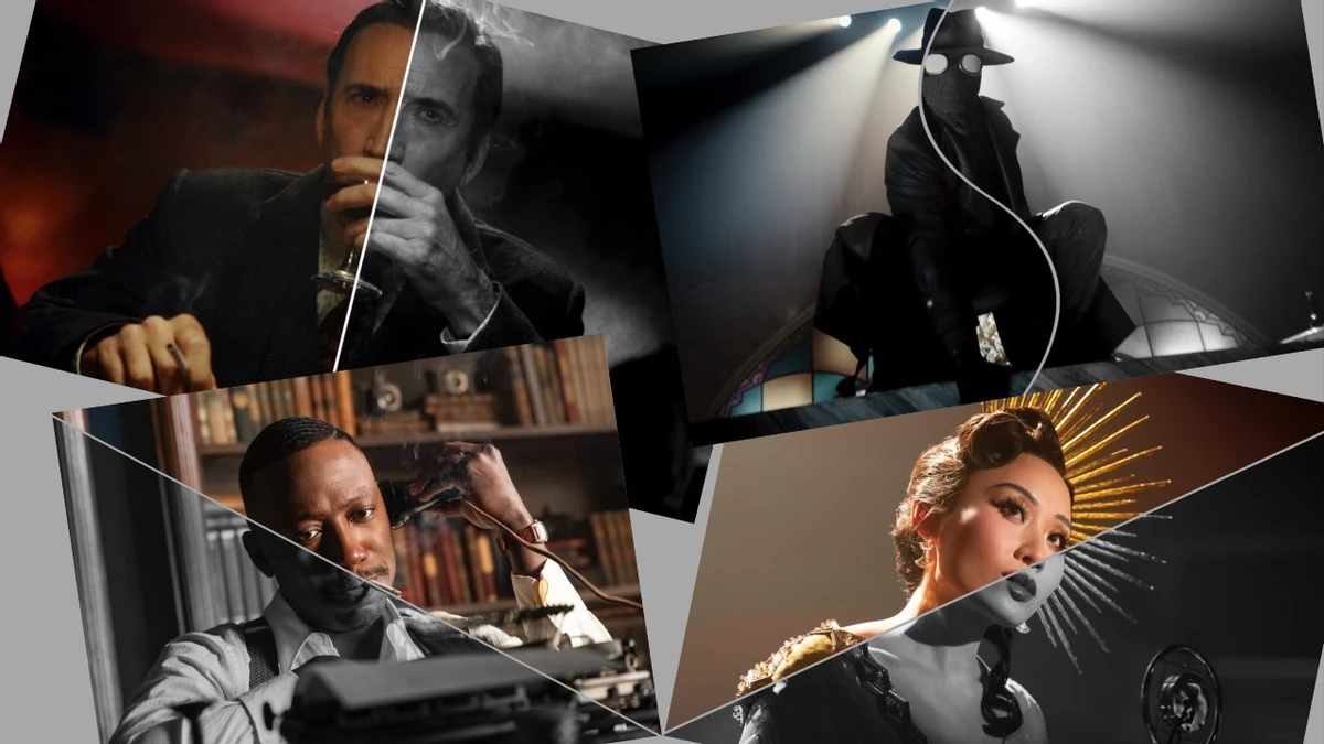 Ч/б и в цвете Николас Кейдж на первых кадрах из сериала «Паук-Нуар» от Sony и Amazon