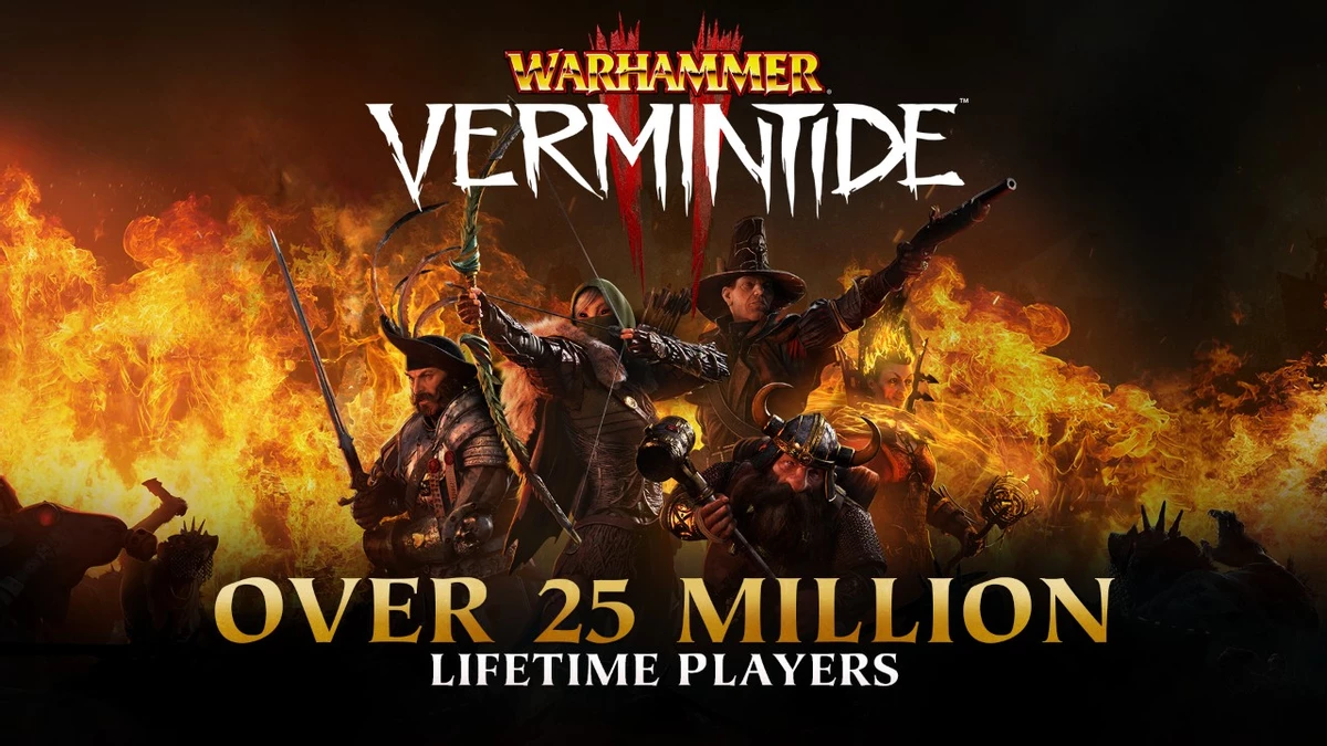 Общее количество игроков Warhammer: Vermintide 2 достигло отметки в 25 миллионов человек