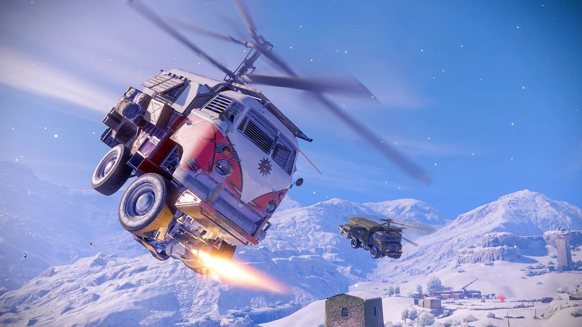 Новогодние бронированные вертолеты прилетели в Crossout Новогодние бронированные вертолеты прилетели в Crossout