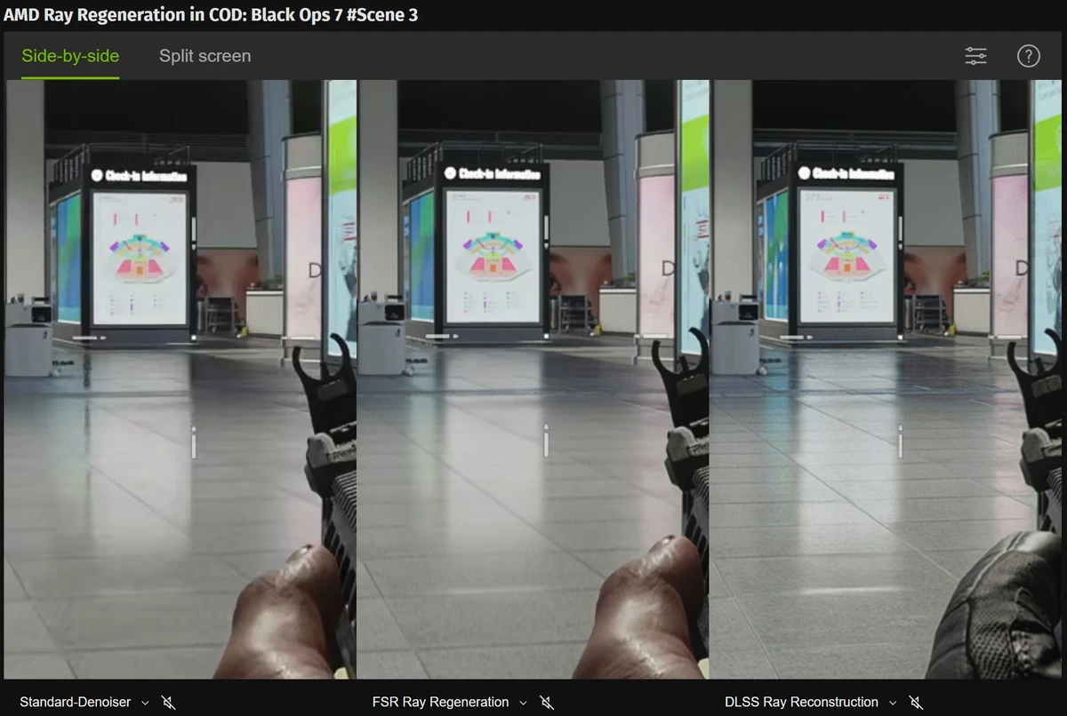 FSR Ray Regeneration сравнили с DLSS Ray Reconstruction в Call of Duty: Black Ops 7