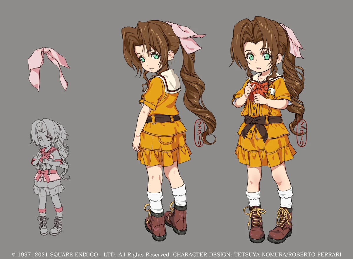 Маленькая Аэрис из Final Fantasy VII в новых концепт-артах Маленькая Аэрис из Final Fantasy VII в новых концепт-артах
