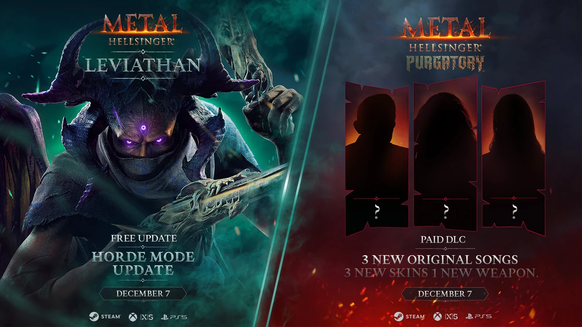 Ритм-шутер Metal: Hellsinger получит новый режим и платное дополнение 7 декабря Ритм-шутер Metal: Hellsinger получит новый режим и платное дополнение 7 декабря