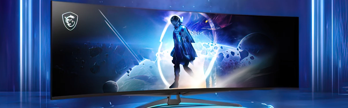 Первый в мире сверхширокий QD-OLED монитор в тизере MSI Первый в мире сверхширокий QD-OLED монитор в тизере MSI