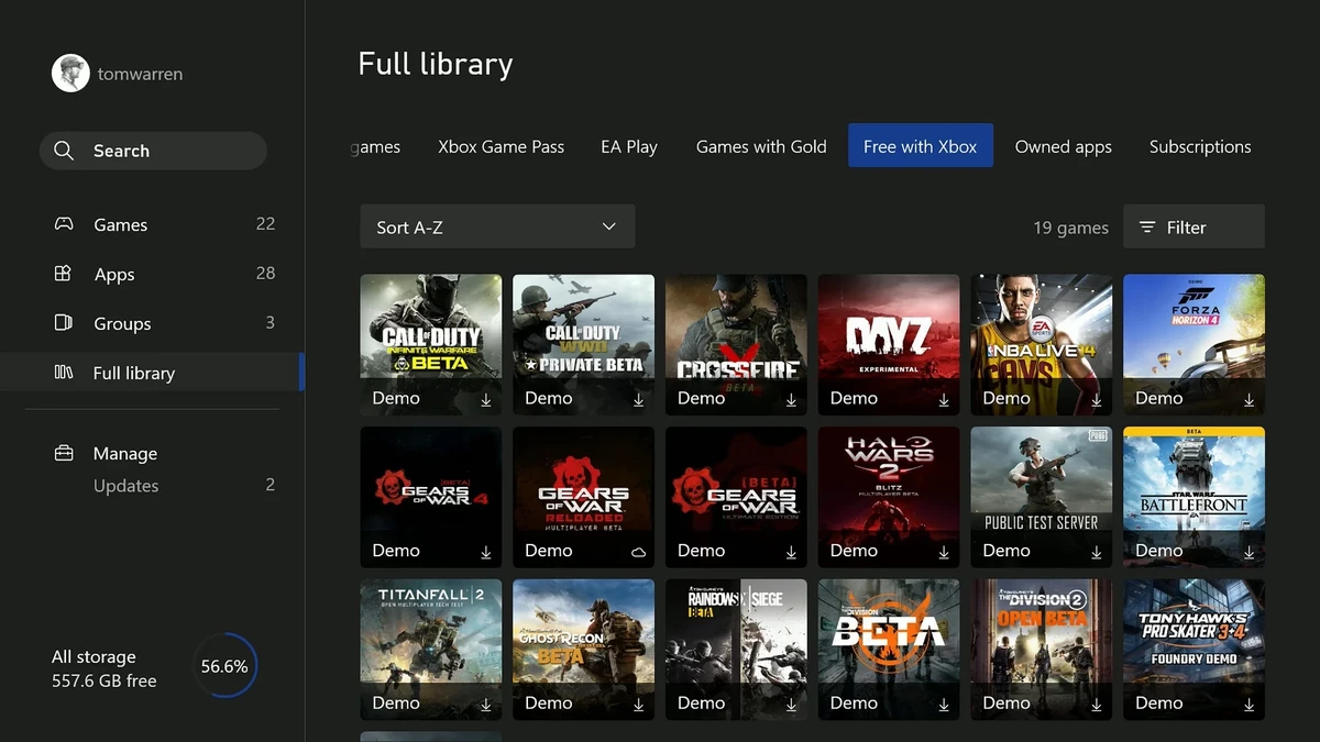 Microsoft тестирует новую систему организации библиотеки Xbox Microsoft тестирует новую систему организации библиотеки Xbox