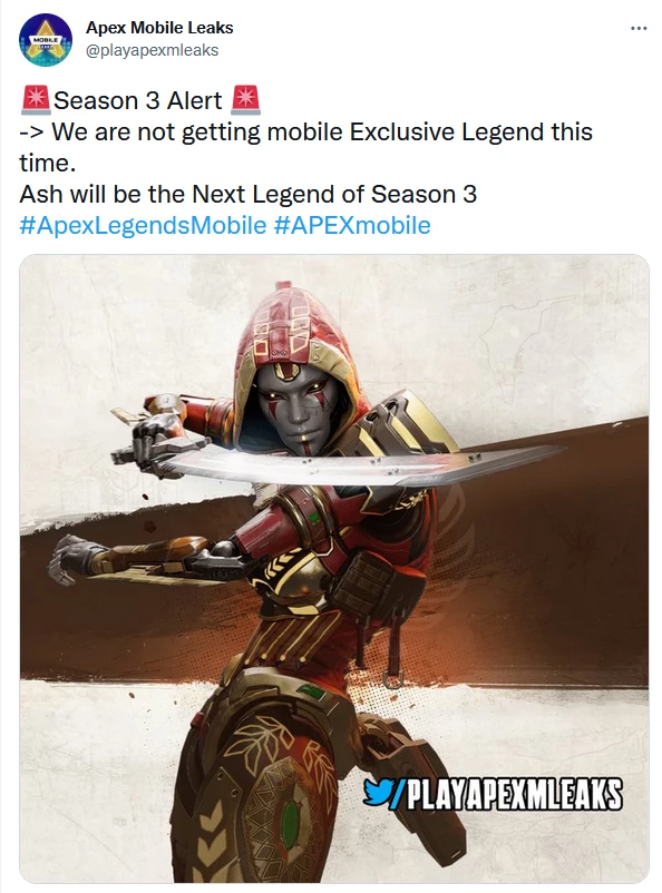Третий сезон в Apex Legends Mobile добавит Эш и Ревенанта Третий сезон в Apex Legends Mobile добавит Эш и Ревенанта