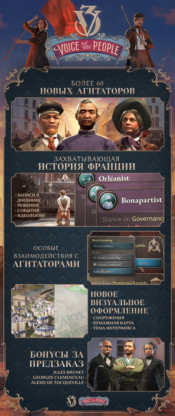 В конце мая стратегия Victoria 3 получит дополнение Voice of the People В конце мая стратегия Victoria 3 получит дополнение Voice of the People
