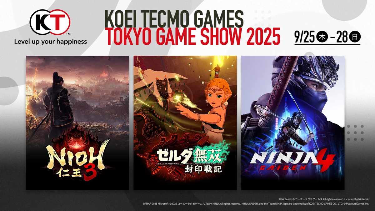 Koei Tecmo представит Nioh 3, Ninja Gaiden 4 и Hyrule Warriors на TGS 2025 Koei Tecmo представит Nioh 3, Ninja Gaiden 4 и Hyrule Warriors на TGS 2025