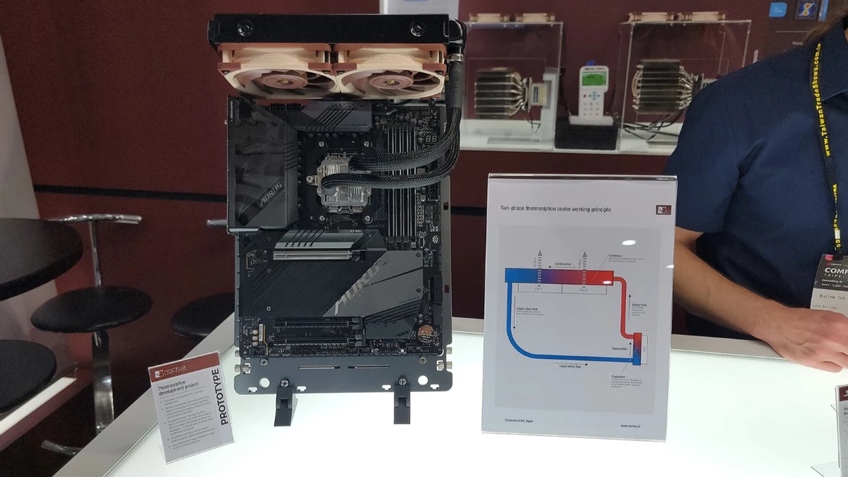 Noctua показали СЖО для процессора без помпы Noctua показали СЖО для процессора без помпы