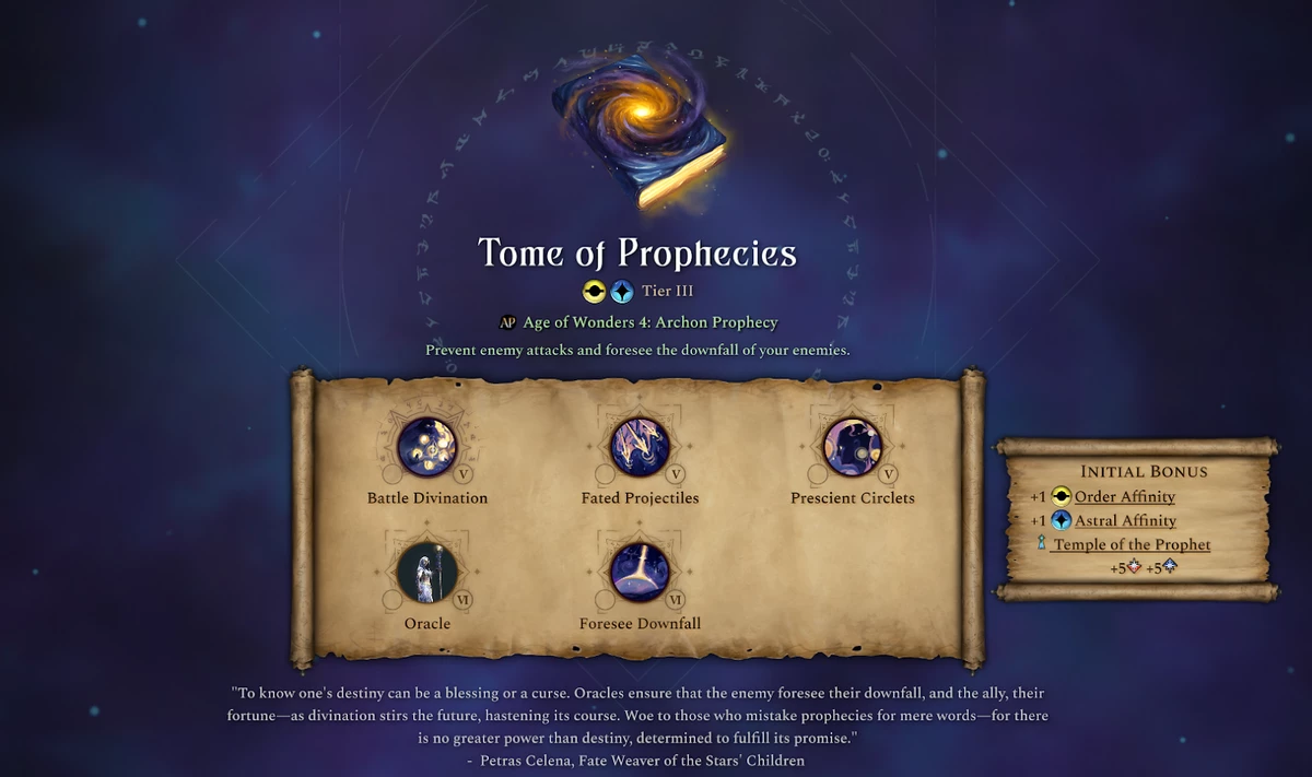 Разработчики Age of Wonders 4 рассказали о Томах Добродетели и Пророчеств из нового дополнения