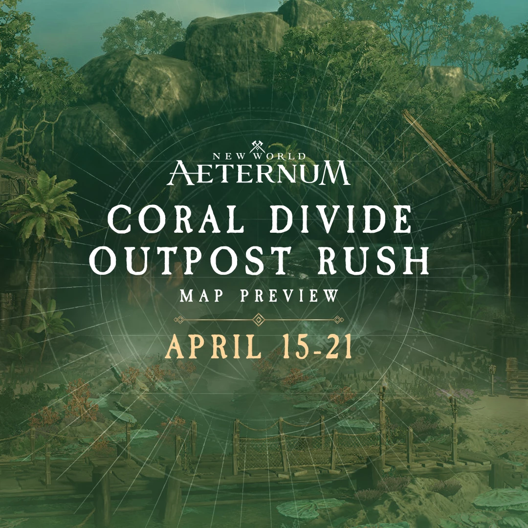 Тестирование переделанного аванпоста Coral Divide в MMORPG New World: Aeternum стартует 15 апреля Тестирование переделанного аванпоста Coral Divide в MMORPG New World: Aeternum стартует 15 апреля