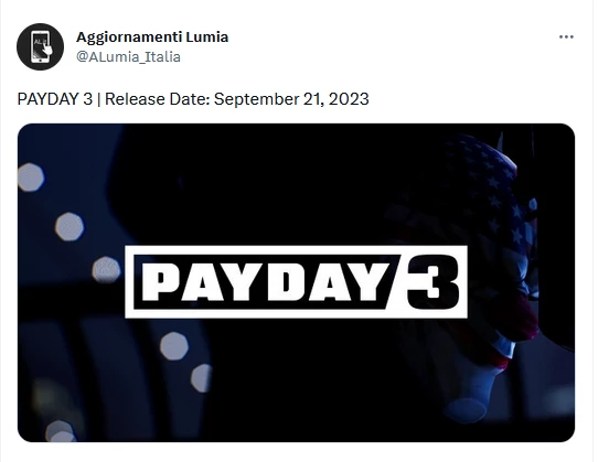 Датамайнер раскрыл дату релиза Payday 3 Датамайнер раскрыл дату релиза Payday 3