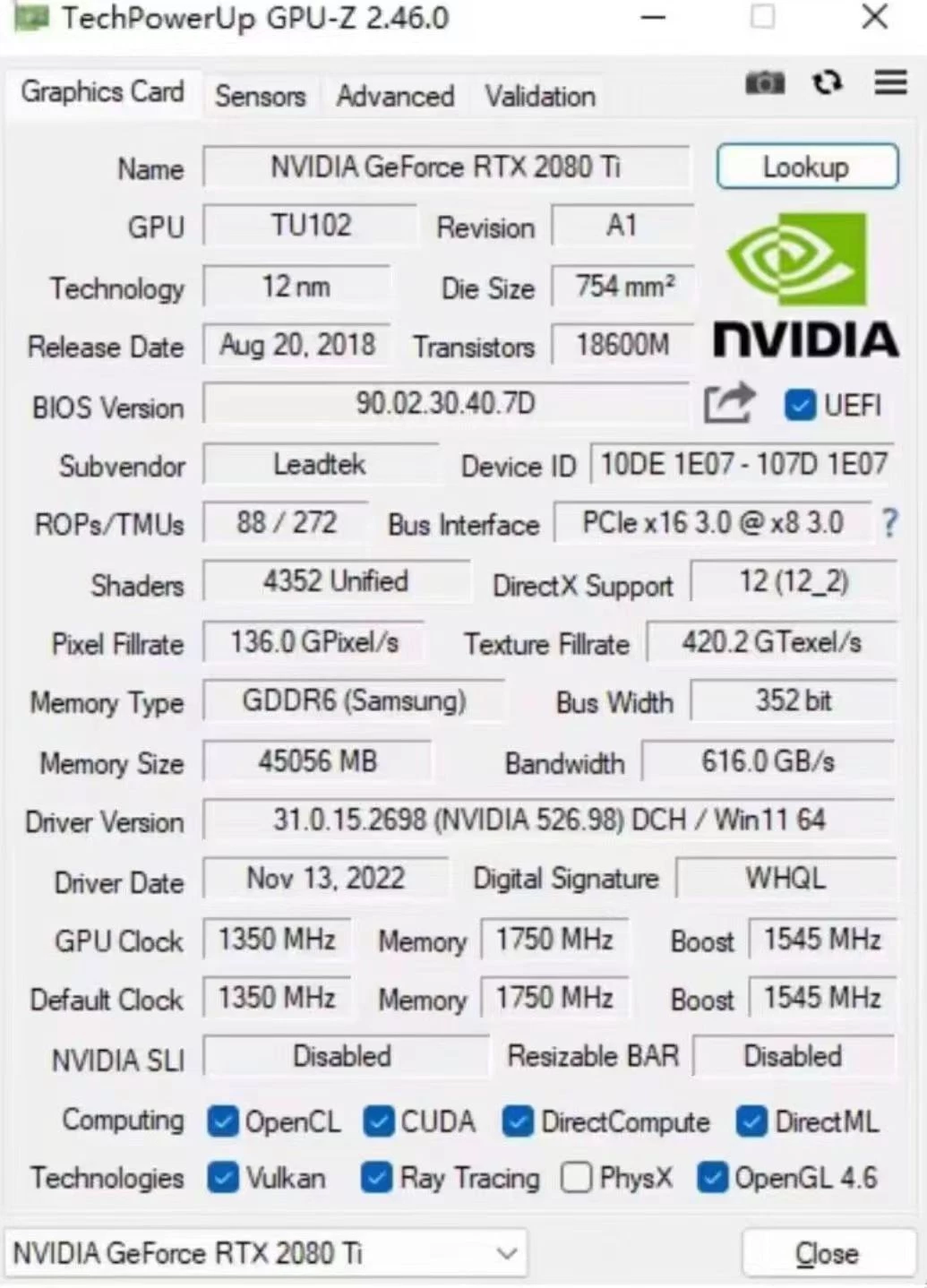 Видеопамяти много не бывает! У этой RTX 2080 Ti сразу 44 Гб Видеопамяти много не бывает! У этой RTX 2080 Ti сразу 44 Гб