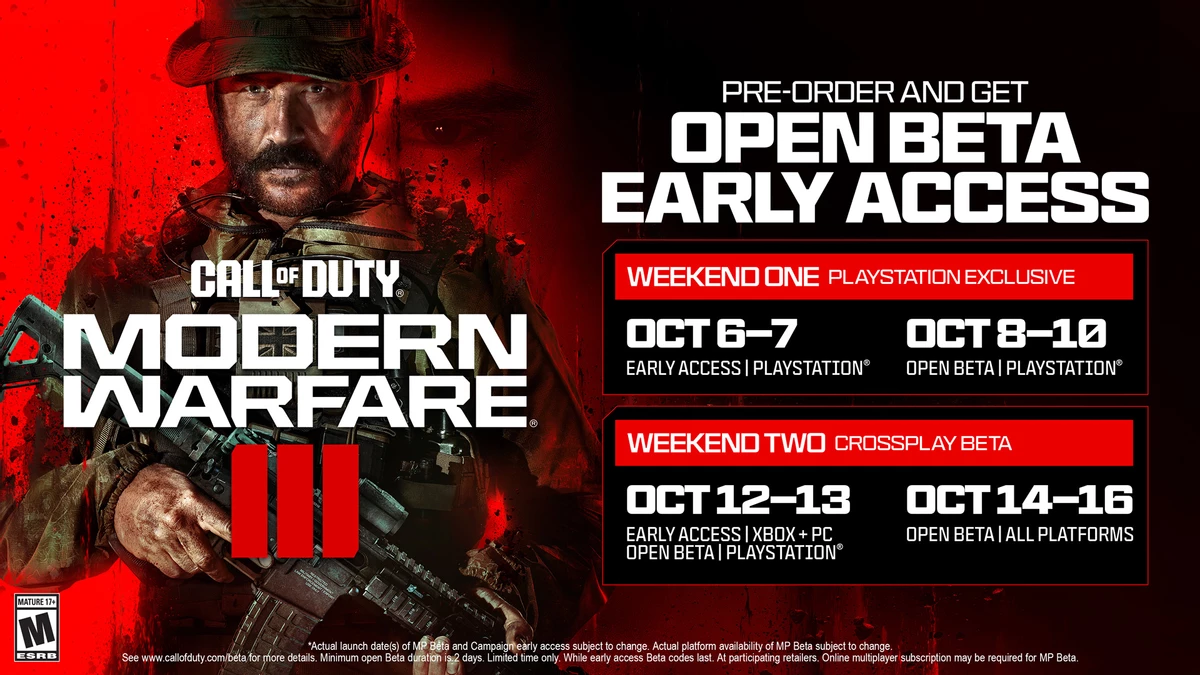 Даты тестирования Call of Duty: Modern Warfare 3 Даты тестирования Call of Duty: Modern Warfare 3