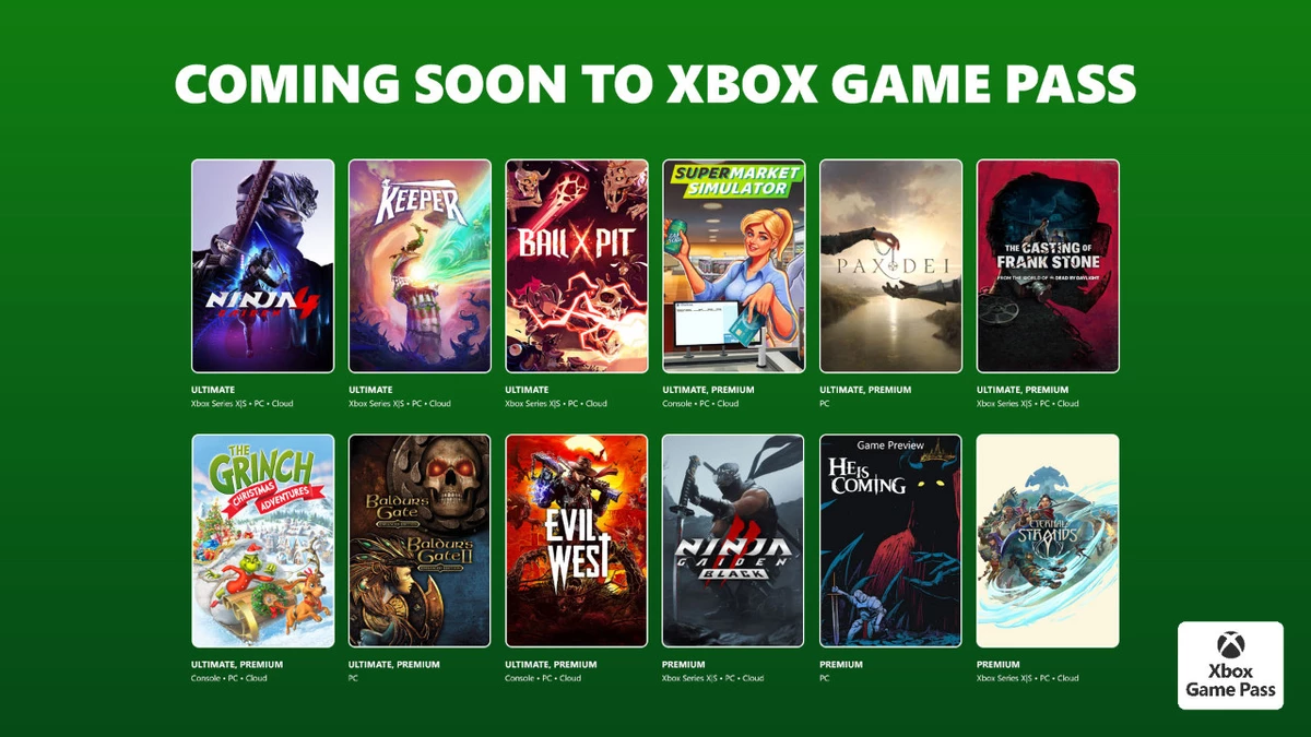 В октябре в Game Pass добавят Baldur's Gate, Pax Dei и Ninja Gaiden 4