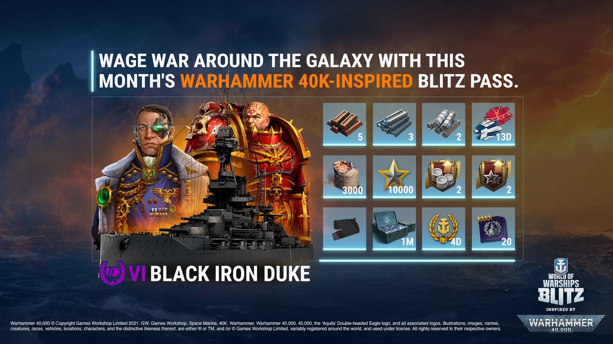 Империум против Хаоса в кроссовере World of Warships Blitz и Warhammer 40,000 Империум против Хаоса в кроссовере World of Warships Blitz и Warhammer 40,000
