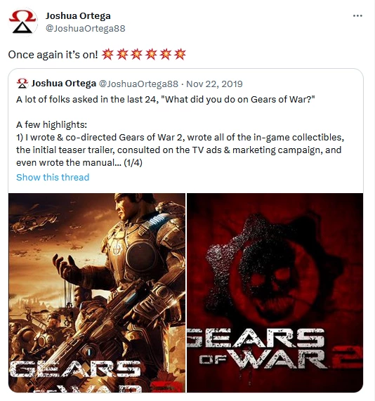 Бывший сценарист и содиректор Gears of War возвращается к работе над франшизой Бывший сценарист и содиректор Gears of War возвращается к работе над франшизой