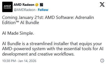 AMD упростит работу с нейросетями в новых драйверах Radeon