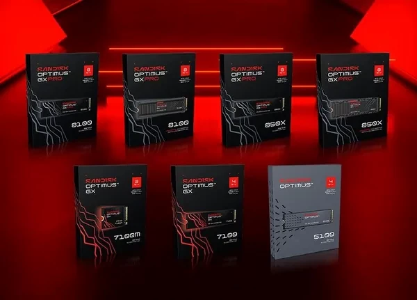 Sandisk представила бренд SSD Optimus — WD BLACK и Blu ушли в историю