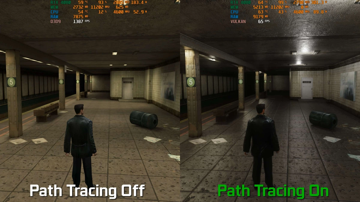 Max Payne с RTX Remix теряет 95% FPS на RTX 4080 Max Payne с RTX Remix теряет 95% FPS на RTX 4080