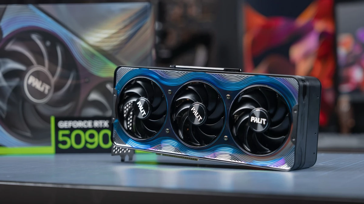 Не только показывают: в DNS завезли Palit GeForce RTX 5090 GameRock за ₽349 999 Не только показывают: в DNS завезли Palit GeForce RTX 5090 GameRock за ₽349 999