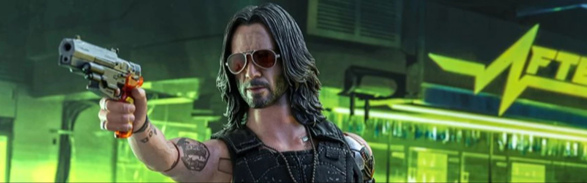 Cyberpunk 2077 — Hot Toys показала фигурку Джонни Сильверхенда. Очки, гитара, ствол и бухло на месте Cyberpunk 2077 — Hot Toys показала фигурку Джонни Сильверхенда. Очки, гитара, ствол и бухло на месте