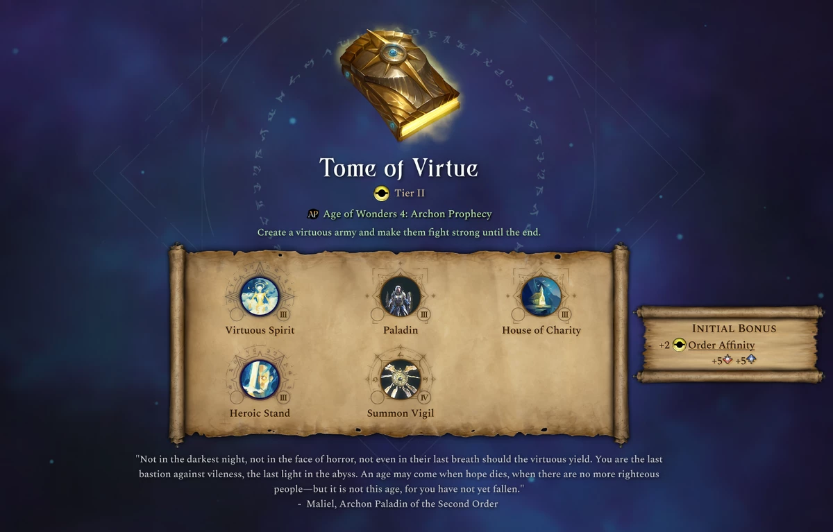 Разработчики Age of Wonders 4 рассказали о Томах Добродетели и Пророчеств из нового дополнения